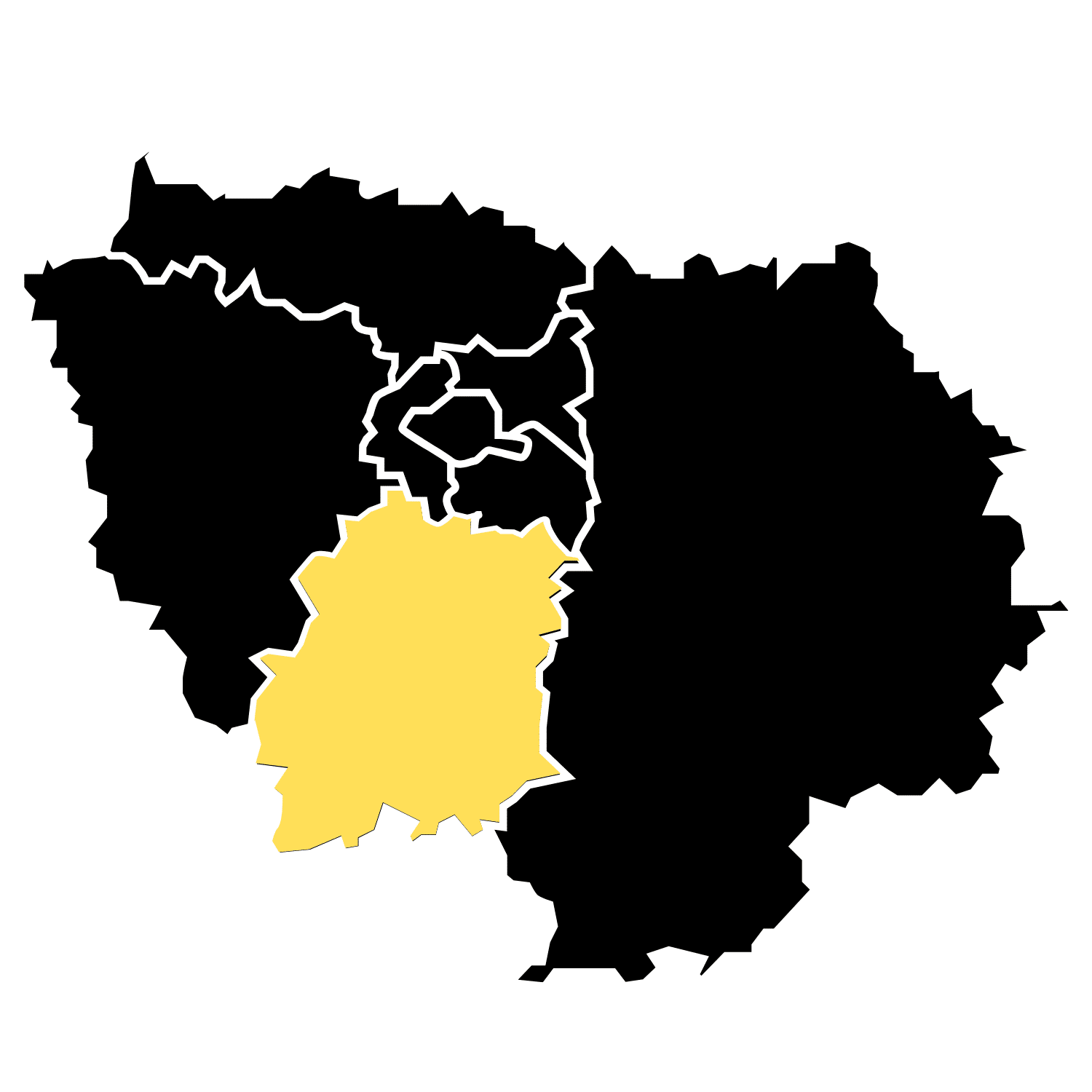 Carte de l'Essonne pour la dératisation, désinfection...