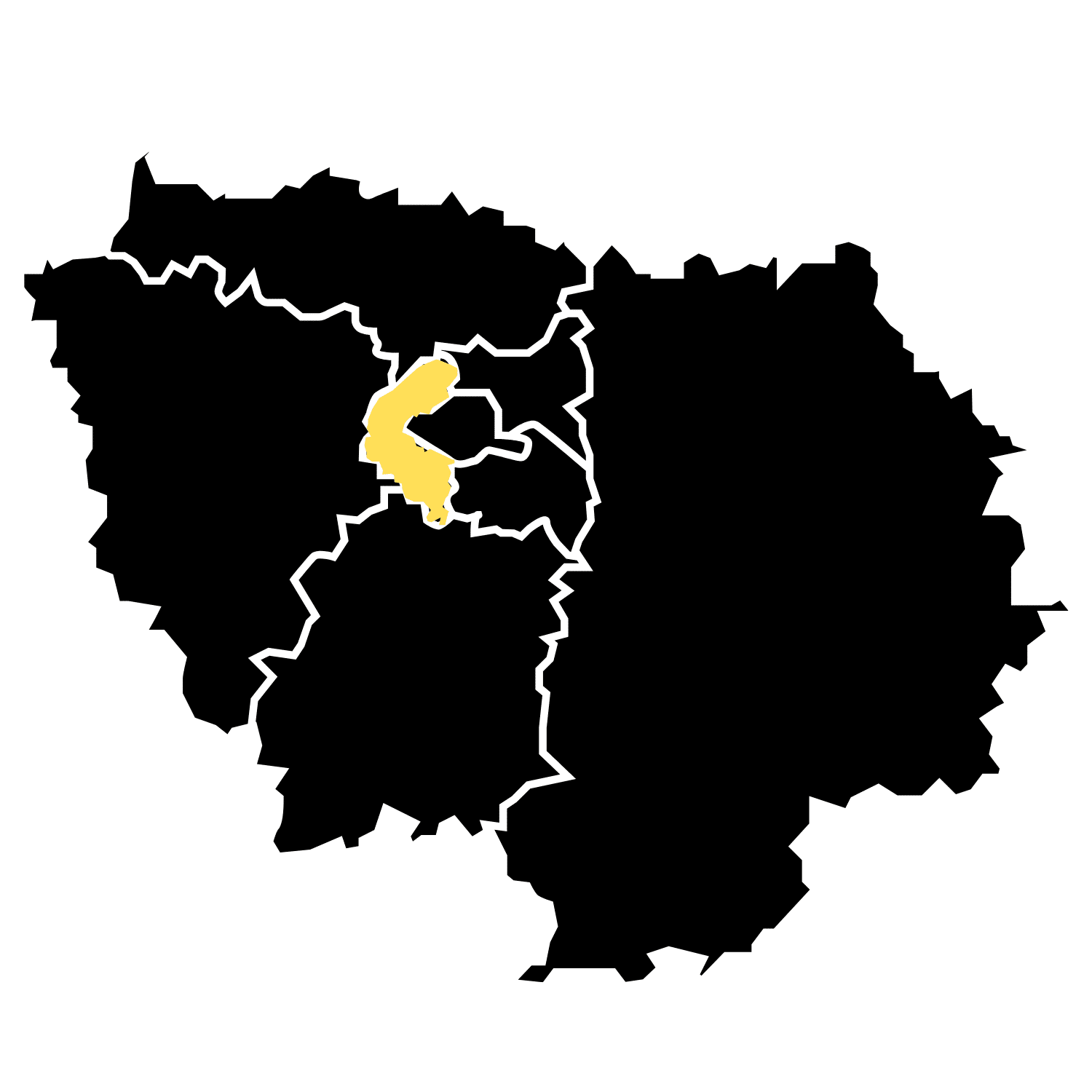 Carte de des hauts de Seine pour la dératisation, désinfection...